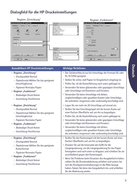 Drucker der Serie DeskJet 610C Benutzerhandbuch - Hewlett Packard