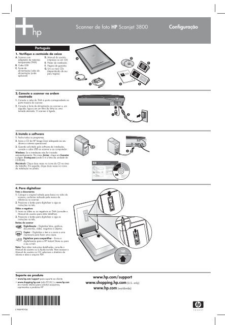 Setup Instalación HP Scanjet 3800 Photo ... - Hewlett Packard