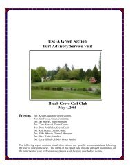 USGA Green Section Turf Advisory Service Visit - Beach Grove Golf ...