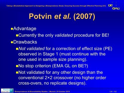 Part III - BEBAC â¢ Consultancy Services for Bioequivalence