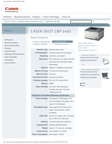 LBP 3460.pdf - The Copier Shop