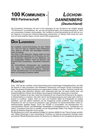 Kurzinfo zum Bericht aus dem ALTENER-Projekt ... - WendenEnergie