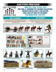 AUCTION PREVIEW (Cont.) - Old Toy Soldier Auctions