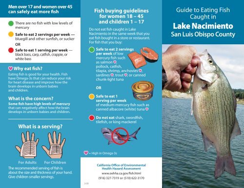 view a brochure about the Lake Nacimiento advisory and fish ...