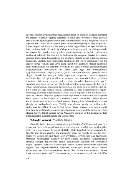 Yargıtayın İş Hukukuna İlişkin Kararlarının Değerlendirilmesi 2001 ...