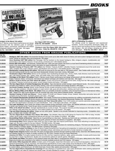 Books Midsouth Shooters Supply
