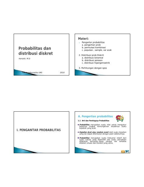 Probabilitas dan distribusi diskret - Blog untuk staff dan dosen d3ti ...