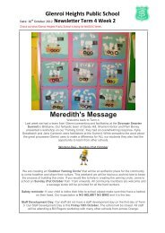 Meredith's Message - Glenroi Heights Public School