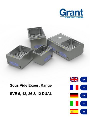 Sous Vide Expert Range SVE 5, 12, 26 & 12 DUAL - Grant Instruments