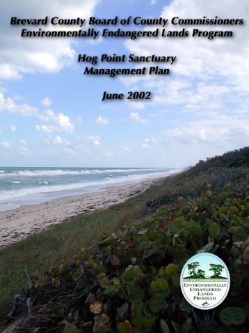 Hog Point Sanctuary Management Plan - Brevard County