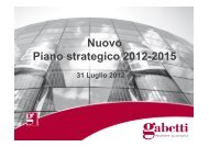 Nuovo Piano strategico 2012-2015 - Gabetti Property Solutions