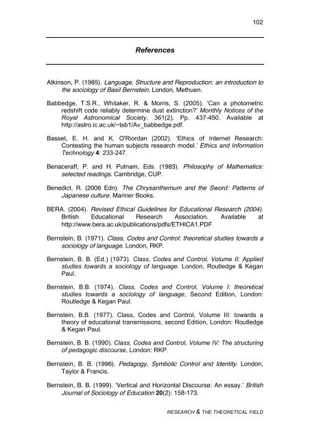 Research and the Theoretical Field - Pauldowling.me