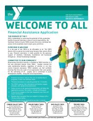 Financial Assistance Application - YMCA of Southeast Ventura County