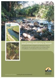 Small Stream Modification in Taranaki - Taranaki Regional Council