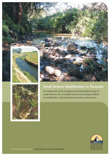 Small Stream Modification in Taranaki - Taranaki Regional Council