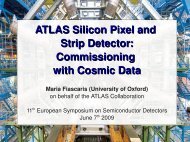 ATLAS Silicon Pixel and Strip Detector: Commissioning ... - MPG HLL