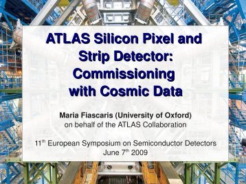 ATLAS Silicon Pixel and Strip Detector: Commissioning ... - MPG HLL
