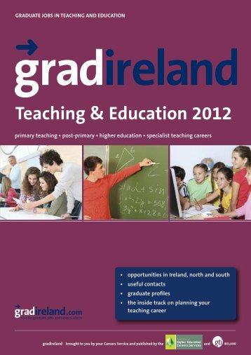 gradireland Guides - Careers in Teaching & Eduation **NEW