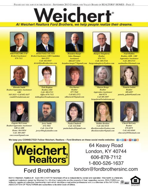 Weichert Realtors Ford Brothers - Youngspublishing.com