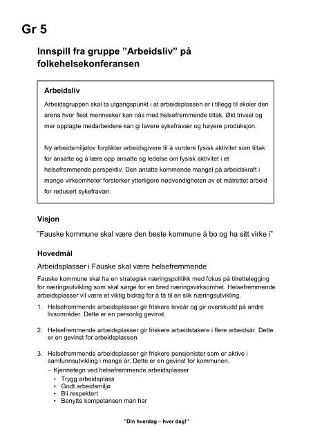 Din hverdag â hver dag!â - Sulitjelma NÃ¦rmiljÃ¸utvalg