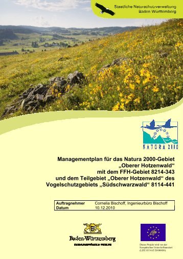 Managementplan fÃ¼r das Natura 2000-Gebiet ... - Hotzenwald LIFE