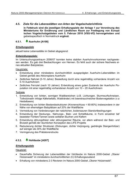 Managementplan fÃ¼r das Natura 2000-Gebiet ... - Hotzenwald LIFE