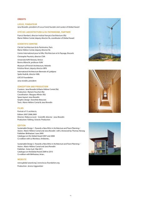 global award for sustainable architecture 2007>2012 - CitÃ© de l ...