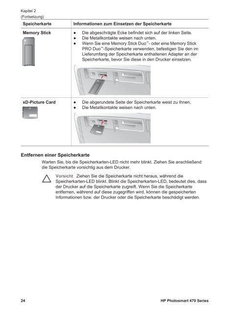 Benutzerhandbuch HP Photosmart 470 Series - Hewlett Packard