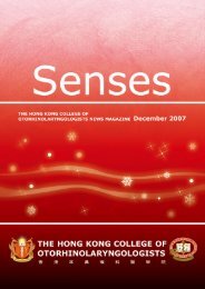 A Leisurely Note - The Hong Kong College of Otorhinolaryngologists