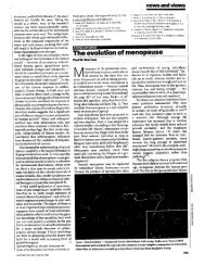 Sherman, P.W. (1998) The evolution of menopause. Nature 392, 2 ...