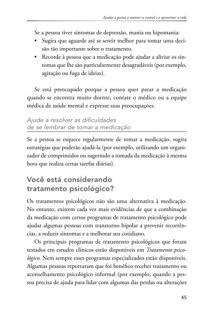 Guia para cuidadores de pessoas com transtorno bipolar - IPq