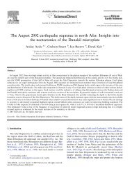 The August 2002 earthquake sequence in north Afar: Insights into ...