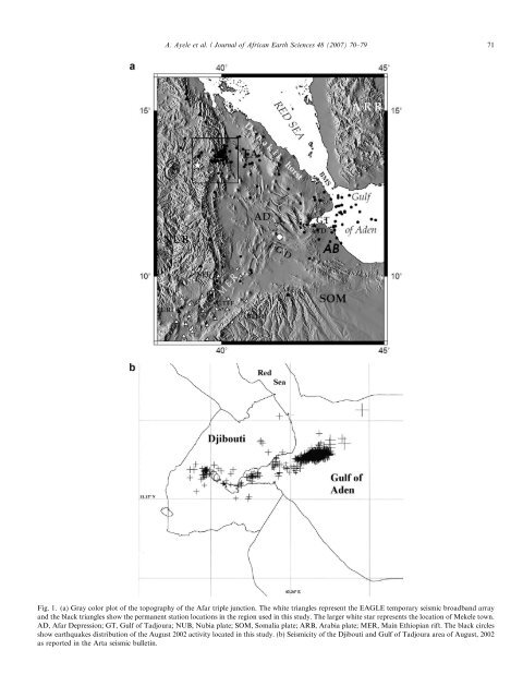 The August 2002 earthquake sequence in north Afar: Insights into ...