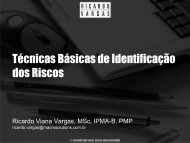 Técnicas Básicas de Identificação dos Riscos - Ricardo Vargas