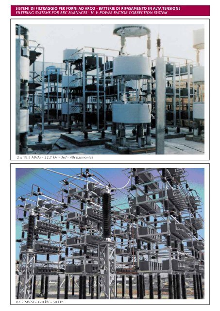 condensatori sistemi e filtri mt e at rifasamento industriale capacitors ...