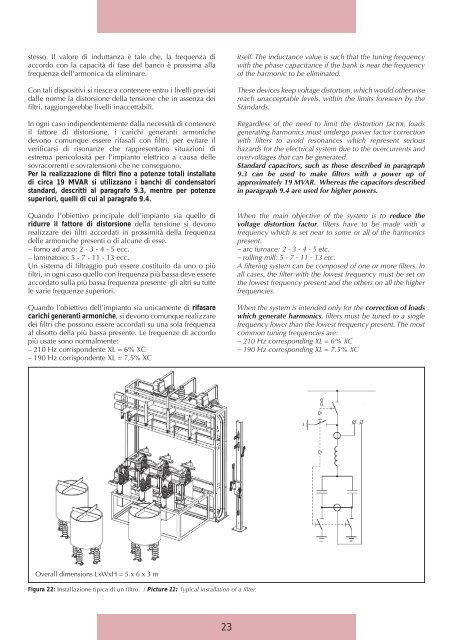 condensatori sistemi e filtri mt e at rifasamento industriale capacitors ...