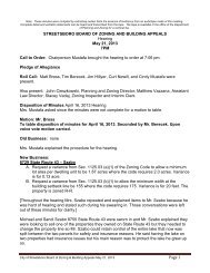 STREETSBORO BOARD OF ZONING AND BUILDING APPEALS