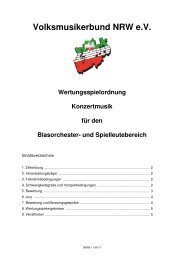 Wertungsspielordnung VMB-NRW - Konzertwertung