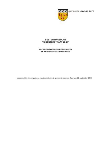 Bijlage 10 Nota beantwoording zienswijzen en ambtshalve ...