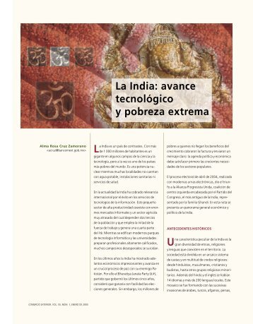 La India: avance tecnológico y pobreza extrema - revista de ...