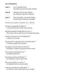 Salmodia dei Primi Vespri - Assisi OFM