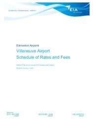 Villeneuve Airport Schedule of Rates and Fees - EIA Corporate