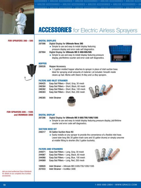 SW Electric Airless Sprayers Brochure - Graco Inc.