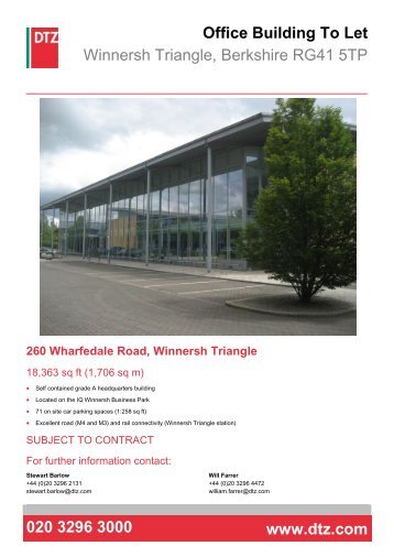 Office Building To Let Winnersh Triangle, Berkshire RG41 5TP ... - DTZ