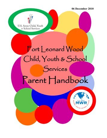 Parent Handbook - MWR Fort Leonard Wood