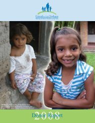 2008 Donor Report - Friends of the Orphans