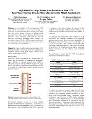 High Heat Flux, High Power, Low Resistance, Low CTE Two-Phase ...