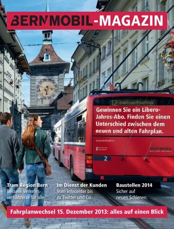 BERNMOBIL-Magazin zum Fahrplanwechsel 2013