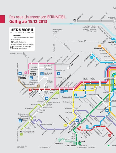 BERNMOBIL-Magazin zum Fahrplanwechsel 2013