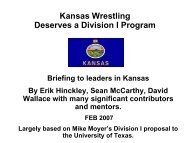 Kansas State University D1 Wrestling Proposal